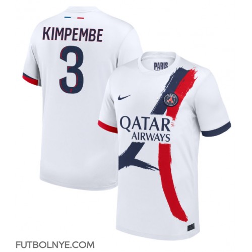 Camiseta Paris Saint-Germain Presnel Kimpembe #3 Visitante Equipación 2024-25 manga corta